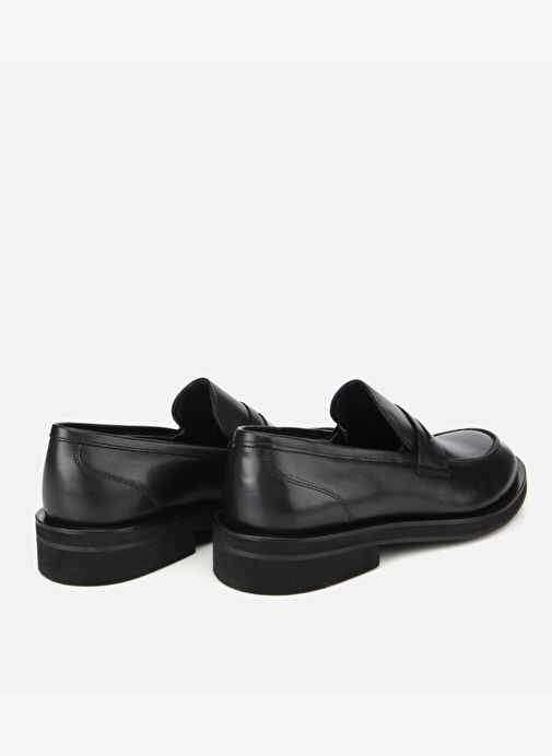 Erkek Deri Siyah Klasik Loafer Ayakkabı 02AYH313800A100 - Görsel 5