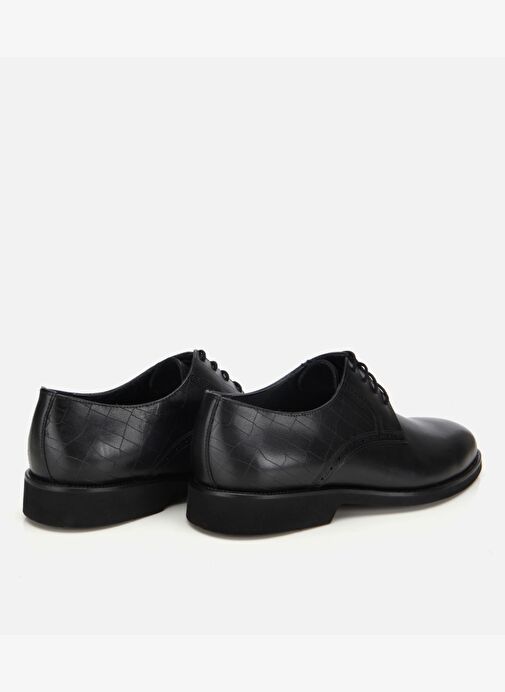 Erkek Deri Siyah Klasik Ayakkabı 02AYH313810A100 - Görsel 5