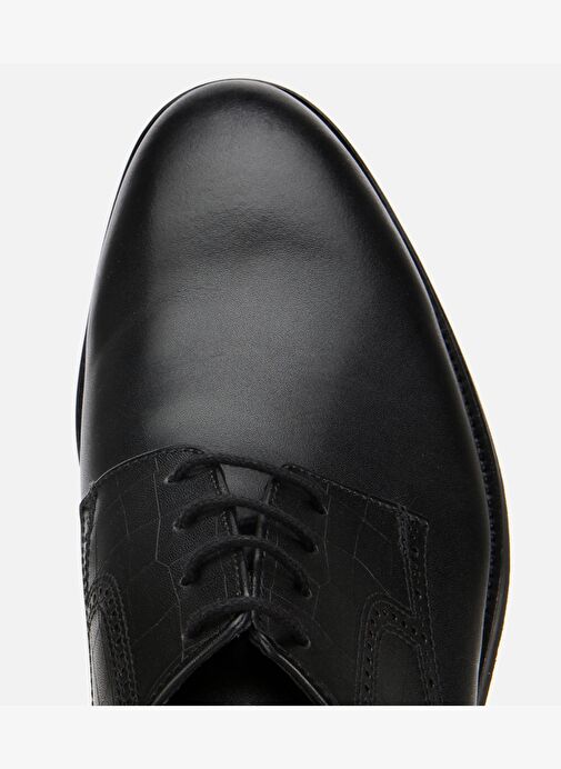 Erkek Deri Siyah Klasik Ayakkabı 02AYH313810A100 - Görsel 6