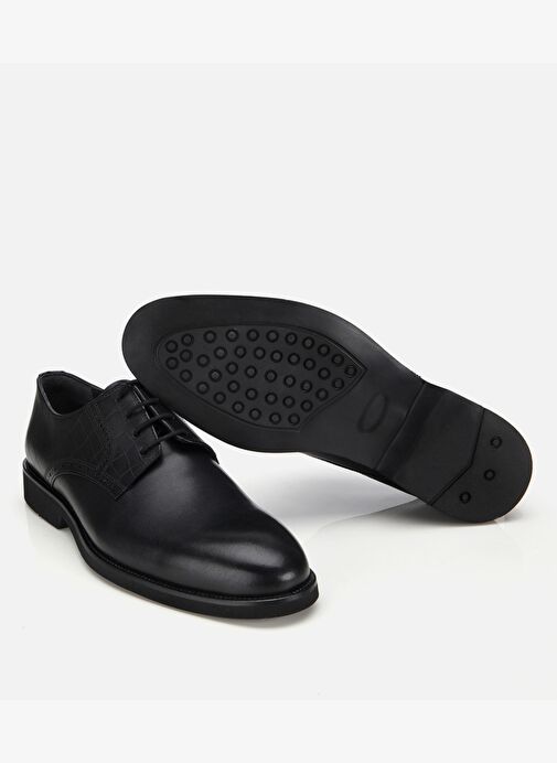 Erkek Deri Siyah Klasik Ayakkabı 02AYH313810A100 - Görsel 7