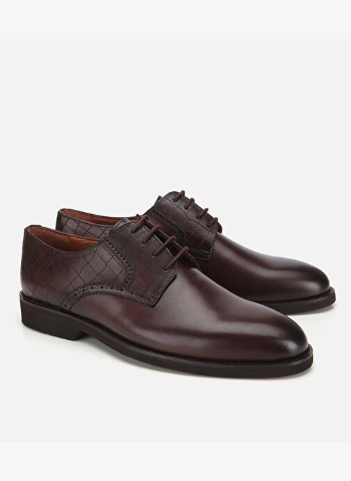 Erkek Deri Kahverengi Klasik Ayakkabı 02AYH313810A480 - Görsel 3