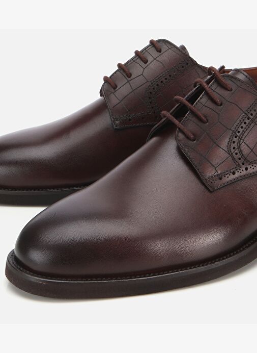 Erkek Deri Kahverengi Klasik Ayakkabı 02AYH313810A480 - Görsel 4