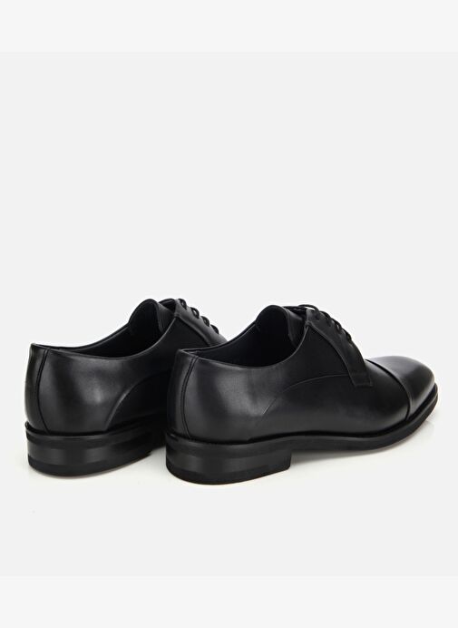 Erkek Deri Siyah Bağcıklı Klasik Ayakkabı 02AYH313820A100 - Görsel 5