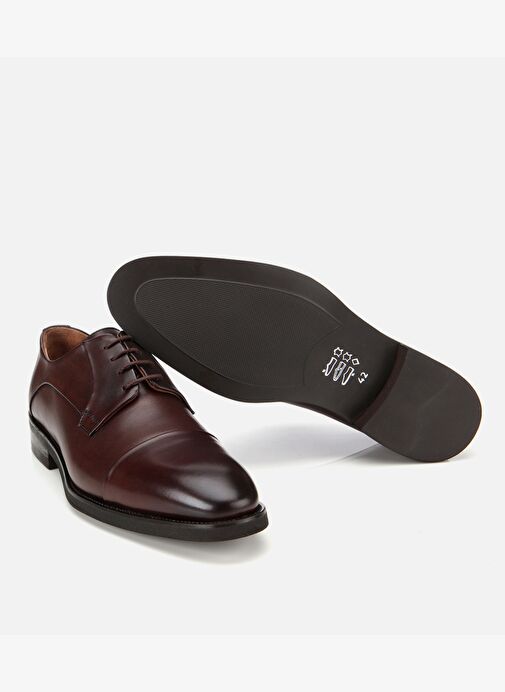 Erkek Deri Kahverengi Bağcıklı Klasik Ayakkabı 02AYH313820A480 - Görsel 7