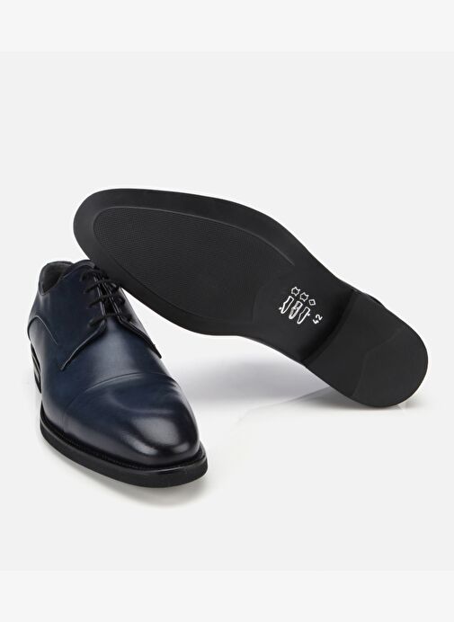 Erkek Deri Lacivert Bağcıklı Klasik Ayakkabı 02AYH313820A680 - Görsel 7