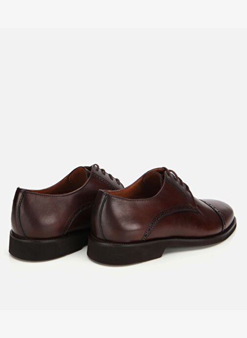 Erkek Deri Kahvrengi İşlemeli Klasik Ayakkabı 02AYH313830A480 - Görsel 5