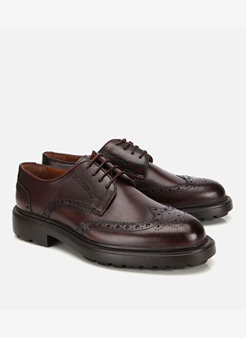 Erkek Deri Kahverengi Rahat Klasik Ayakkabı 02AYH313850A480 - Görsel 3