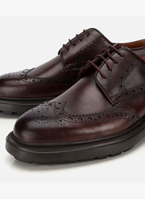 Erkek Deri Kahverengi Rahat Klasik Ayakkabı 02AYH313850A480 - Görsel 4