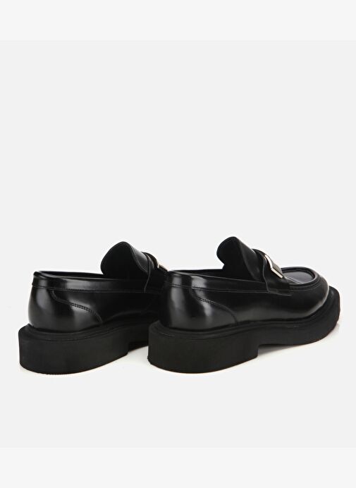 Erkek Açma Deri Metal Tokalı Hafif Tabanlı Klasik Loafer 02AYH313880A100 - Görsel 5