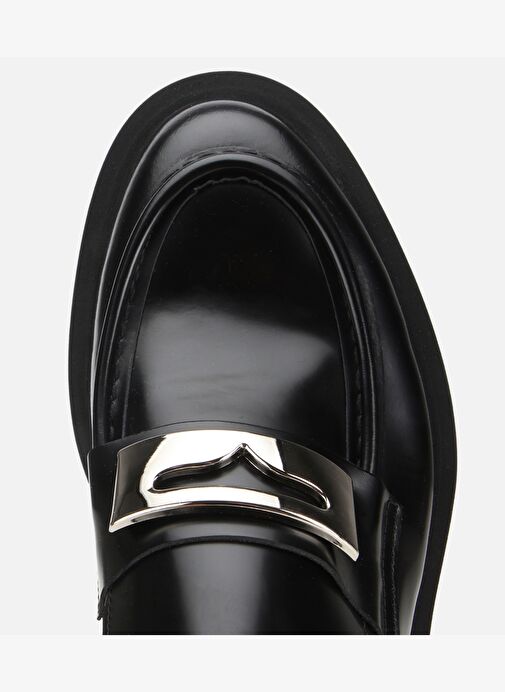 Erkek Açma Deri Metal Tokalı Hafif Tabanlı Klasik Loafer 02AYH313880A100 - Görsel 6