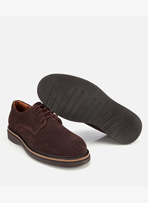 Erkek Süet Deri Kahverengi Hafif Tabanlı Günlük Ayakkabı 02AYH313940A480 - Görsel 7