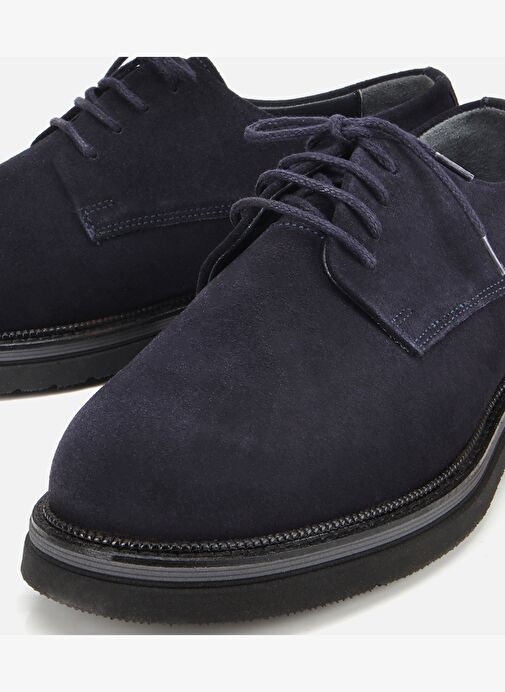 Erkek Süet Deri Lacivert Hafif Tabanlı Günlük Ayakkabı 02AYH313940A680 - Görsel 4