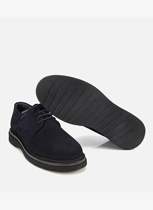 Erkek Süet Deri Lacivert Hafif Tabanlı Günlük Ayakkabı 02AYH313940A680 - Görsel 7