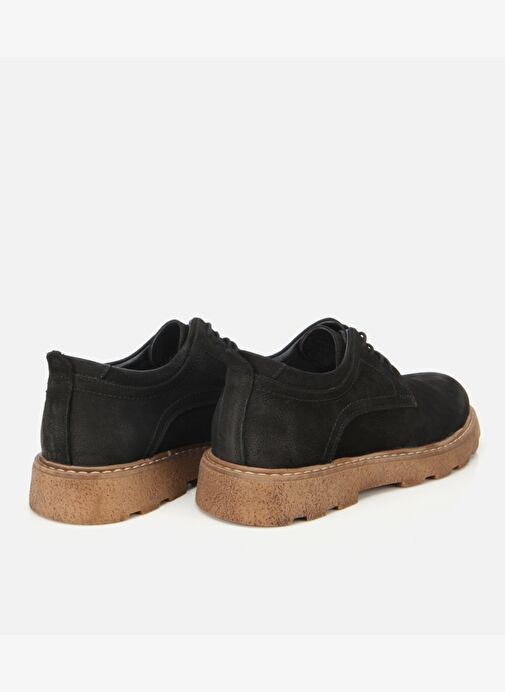 Erkek Nubuk Deri Siyah Termo Taban Günlük Ayakkabı 02AYH313950A100 - Görsel 5