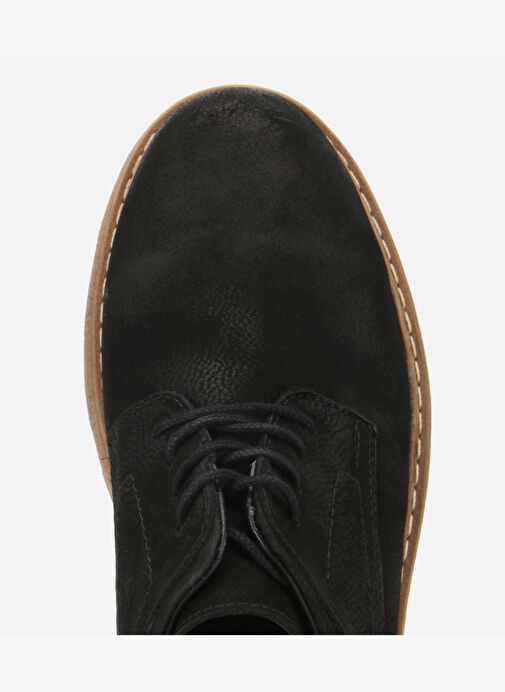 Erkek Nubuk Deri Siyah Termo Taban Günlük Ayakkabı 02AYH313950A100 - Görsel 6