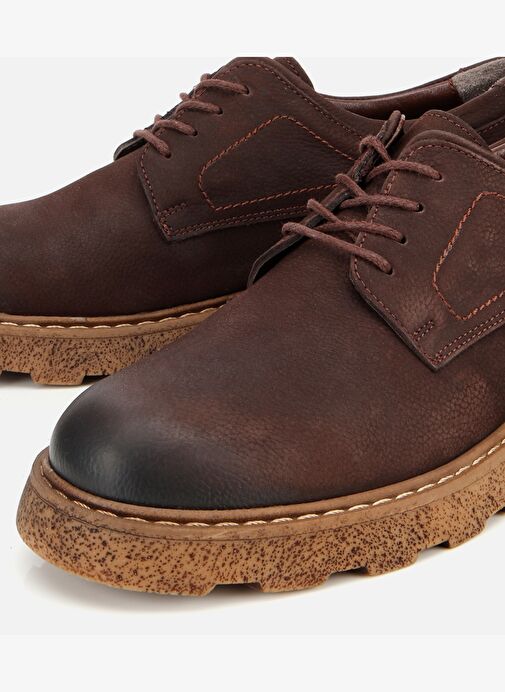 Erkek Nubuk Deri Kahverengi Termo Taban Günlük Ayakkabı 02AYH313950A480 - Görsel 4