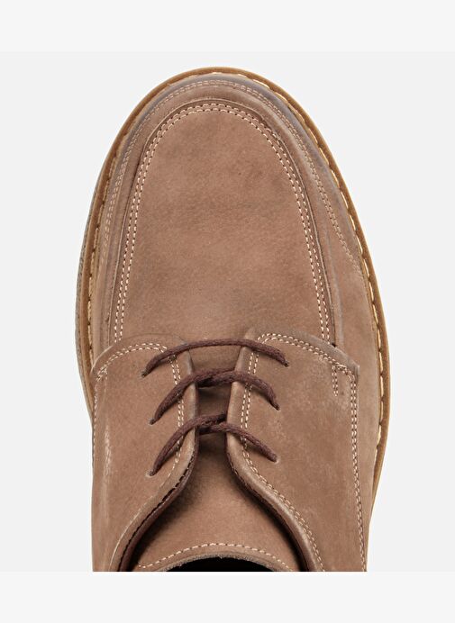 Erkek Nubuk Deri Bej Kalın Tabanlı Günlük Ayakkabı 02AYH313960A300 - Görsel 6
