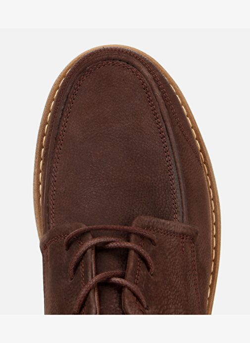 Erkek Nubuk Deri Kahverengi Kalın Tabanlı Günlük Ayakkabı 02AYH313960A480 - Görsel 6