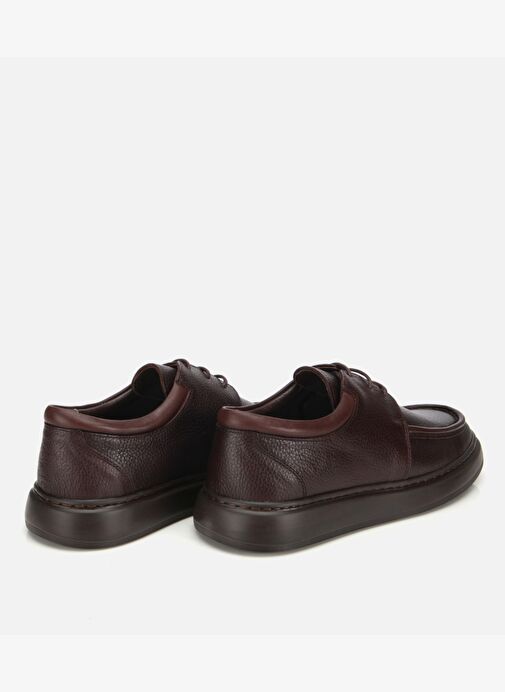 Erkek Deri Kahverengi Yumuşak Dokulu Comfort Günlük Ayakkabı 02AYH313970A480 - Görsel 5