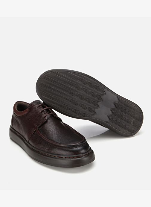 Erkek Deri Kahverengi Yumuşak Dokulu Comfort Günlük Ayakkabı 02AYH313970A480 - Görsel 7