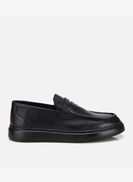 Erkek Deri Siyah Yumuşak Dokulu Klasik Loafer 02AYH313980A100 - Görsel 2