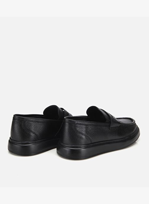 Erkek Deri Siyah Yumuşak Dokulu Klasik Loafer 02AYH313980A100 - Görsel 5