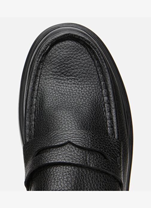 Erkek Deri Siyah Yumuşak Dokulu Klasik Loafer 02AYH313980A100 - Görsel 6