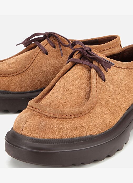 Erkek Süet Deri Taba Yüksek Tabanlı Günlük Ayakkabı 02AYH314010A340 - Görsel 4