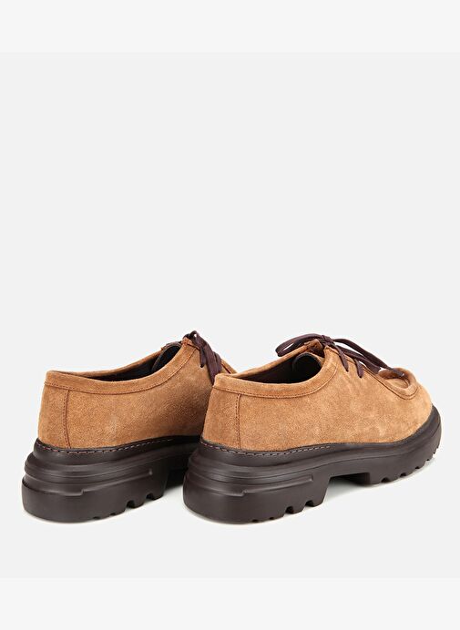 Erkek Süet Deri Taba Yüksek Tabanlı Günlük Ayakkabı 02AYH314010A340 - Görsel 5