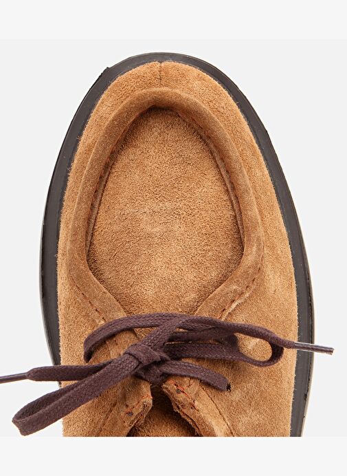 Erkek Süet Deri Taba Yüksek Tabanlı Günlük Ayakkabı 02AYH314010A340 - Görsel 6