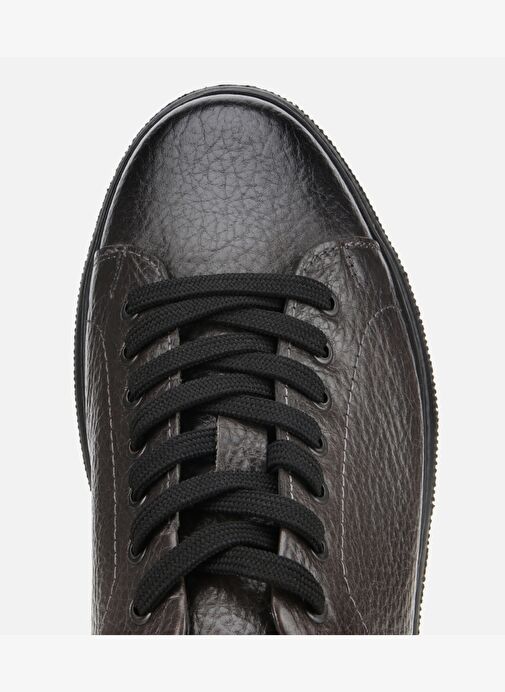 Erkek Deri Gri Kalın Tabanlı Spor Ayakkabı 02AYH314110A250 - Görsel 6