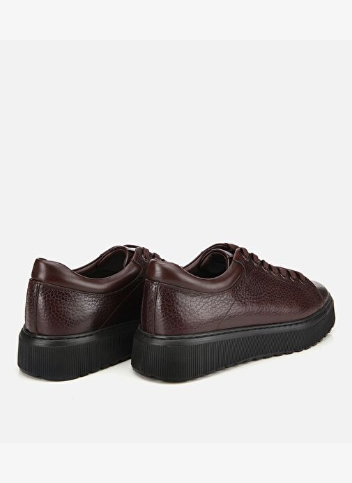 Erkek Deri Kahverengi Kalın Tabanlı Spor Ayakkabı 02AYH314110A480 - Görsel 5