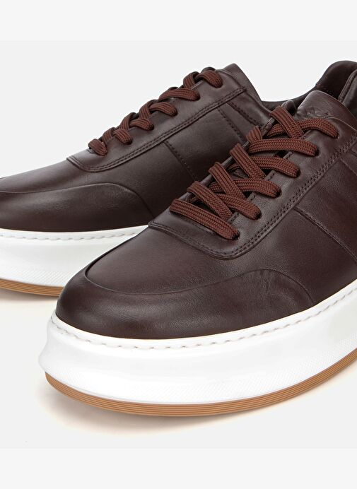 Erkek Deri Kahverengi Yumuşak Dokulu Günlük Ayakkabı 02AYH314150A480 - Görsel 4