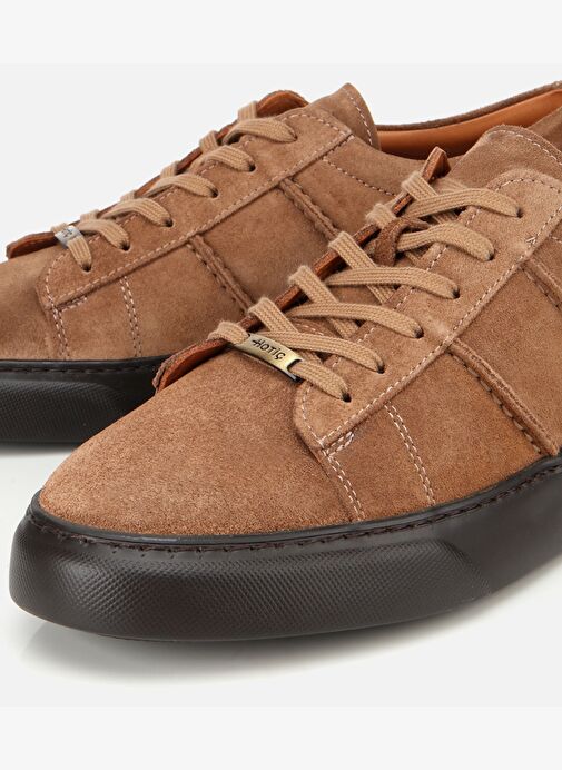Erkek Süet Deri Taba Düz Günlük Ayakkabı 02AYH316650A340 - Görsel 4