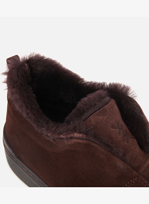 Erkek Süet Deri Kahverengi İçi Kürklü Günlük Ayakkabı 02AYH317550A480 - Görsel 3