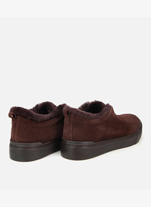 Erkek Süet Deri Kahverengi İçi Kürklü Günlük Ayakkabı 02AYH317550A480 - Görsel 6