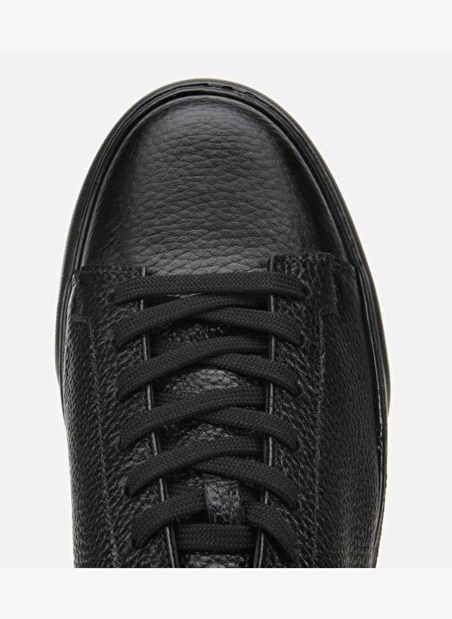 Erkek Deri Siyah İçi Kürklü Düz Günlük Ayakkabı 02AYH317560A100 - Görsel 6
