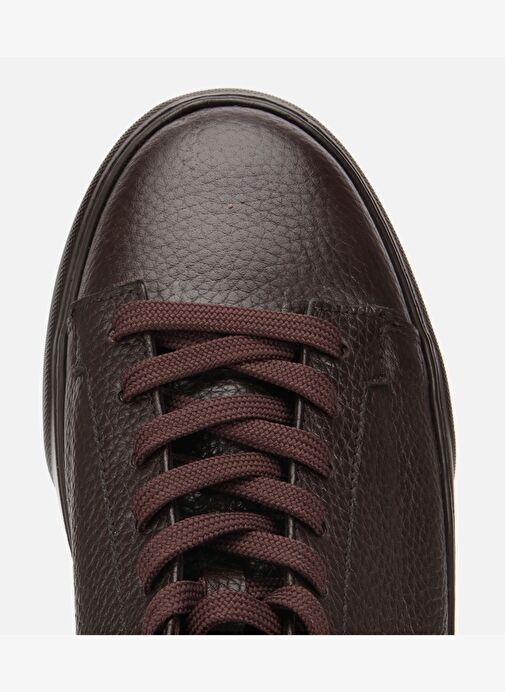 Erkek Deri Kahverengi İçi Kürklü Düz Günlük Ayakkabı 02AYH317560A480 - Görsel 6