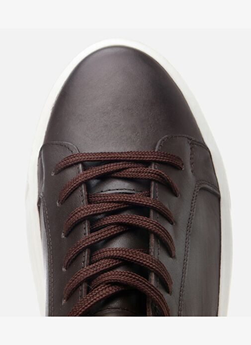 Erkek Deri Kahverengi Hafif Tabanlı Spor Ayakkabı 02AYY308470A480 - Görsel 5