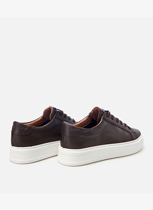 Erkek Deri Kahverengi Hafif Tabanlı Spor Ayakkabı 02AYY308470A480 - Görsel 6