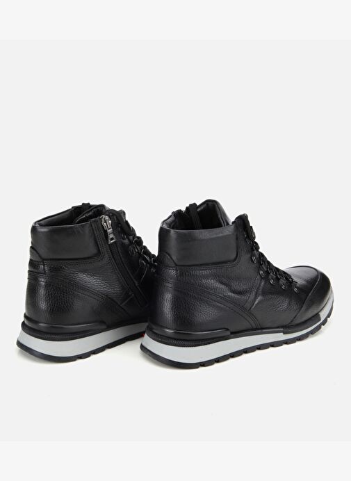 Erkek Deri Siyah Rahat Kalın Tabanlı Casual Bot 02BOH284830A100 - Görsel 5