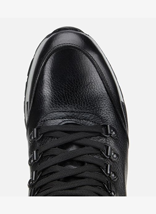 Erkek Deri Siyah Rahat Kalın Tabanlı Casual Bot 02BOH284830A100 - Görsel 6