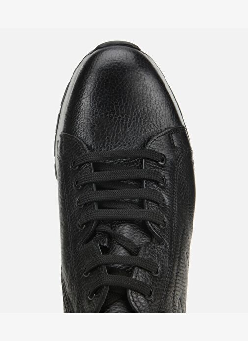Erkek Deri Siyah Rahat Casual Bot 02BOH284840A100 - Görsel 6