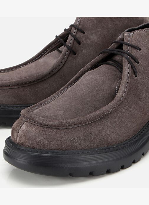 Erkek Süet Deri Gri Dikiş Detaylı Chelsea Bot 02BOH311930A250 - Görsel 4