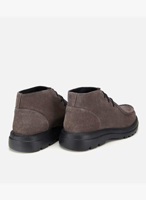 Erkek Süet Deri Gri Dikiş Detaylı Chelsea Bot 02BOH311930A250 - Görsel 5