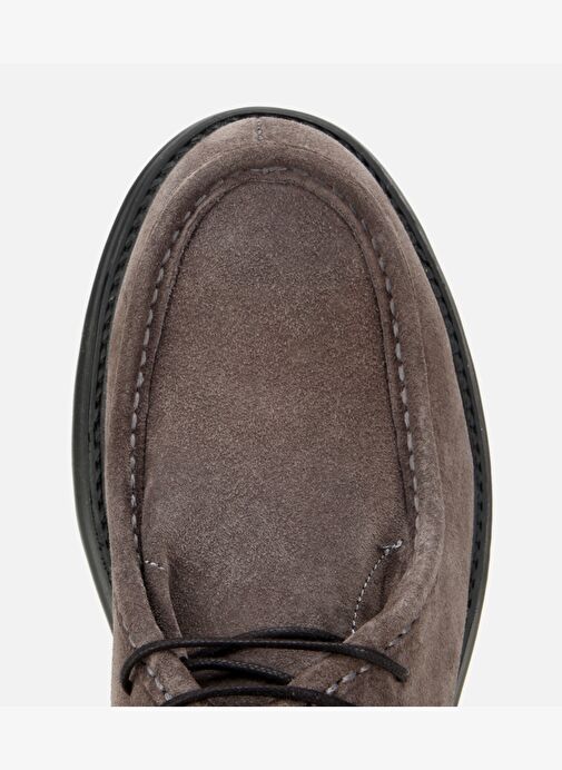 Erkek Süet Deri Gri Dikiş Detaylı Chelsea Bot 02BOH311930A250 - Görsel 6