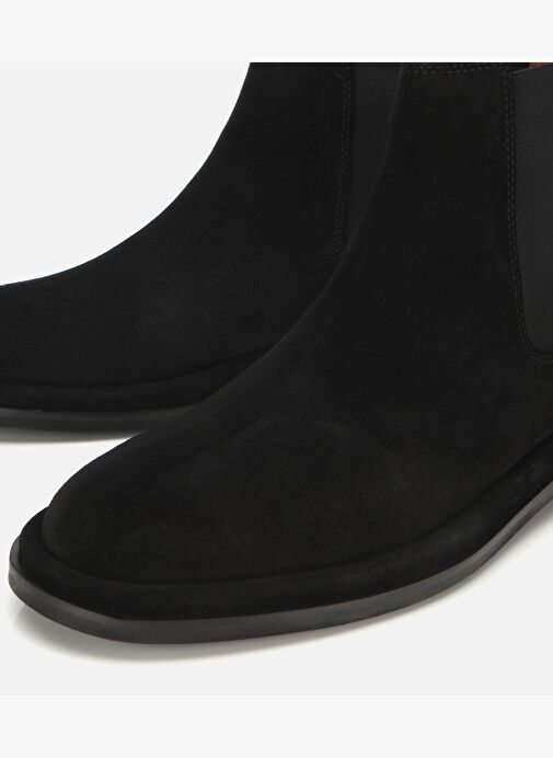 Erkek Süet Deri Siyah Lastik Detaylı Chelsea Bot 02BOH312240A100 - Görsel 4