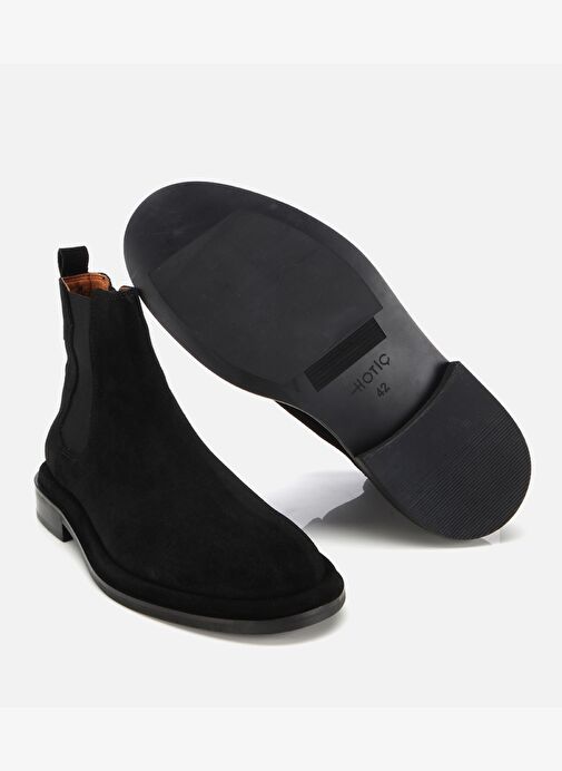 Erkek Süet Deri Siyah Lastik Detaylı Chelsea Bot 02BOH312240A100 - Görsel 7