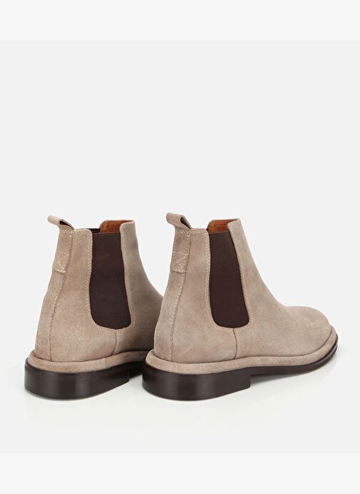 Erkek Süet Deri Bej Lastik Detaylı Chelsea Bot 02BOH312240A310 - Görsel 5