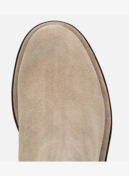 Erkek Süet Deri Bej Lastik Detaylı Chelsea Bot 02BOH312240A310 - Görsel 6
